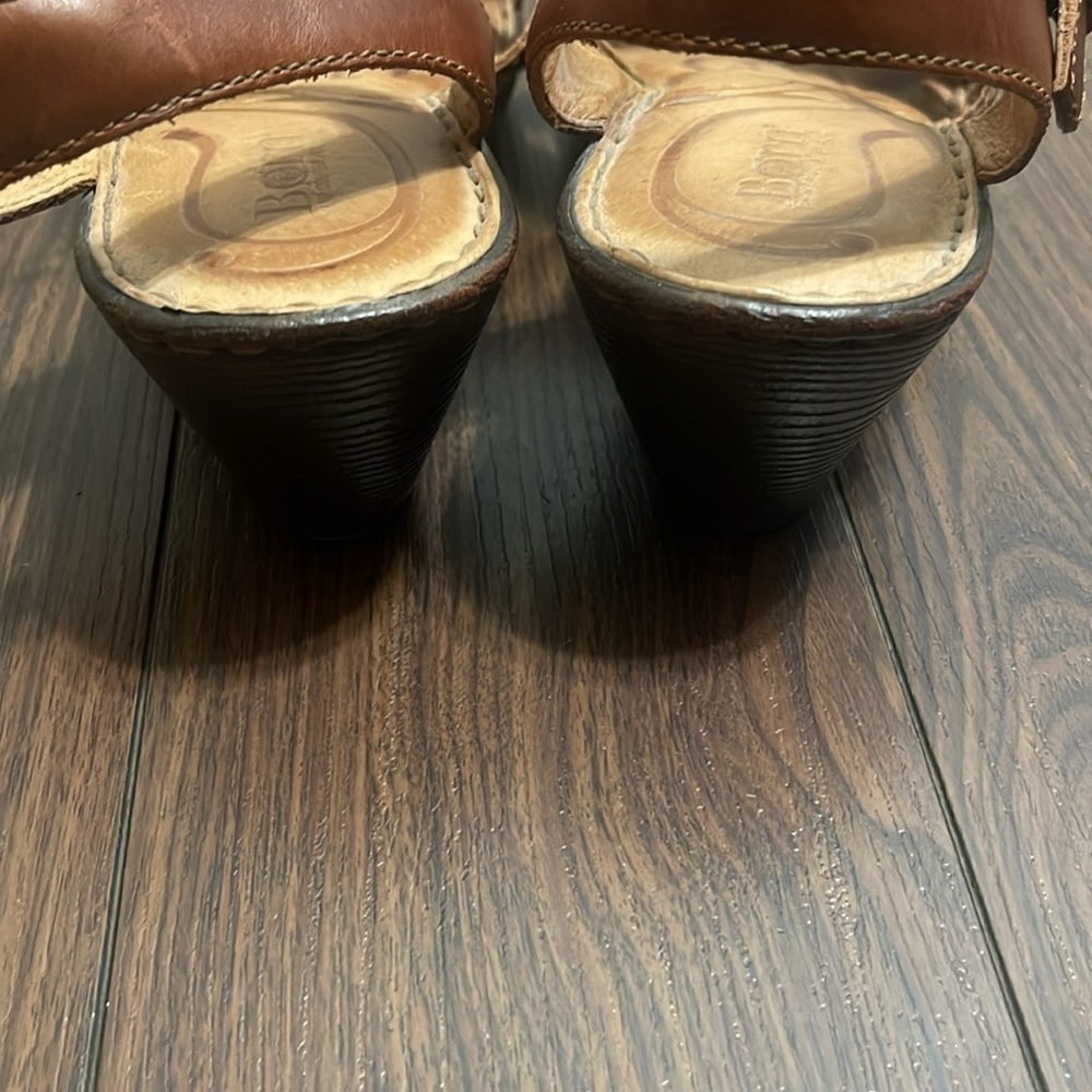 Born Leather Sandals Brown Size 10 - Picture 8 of 11